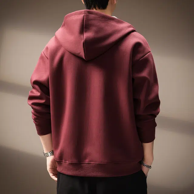 贵色 阿美咔叽纯色高端开衫格子高街风美式潮流拉链城市机能休闲宽松夹克外套卫衣 男女同款