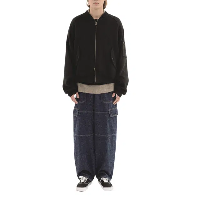 BESLOW WOOL MA-1 JUMPER