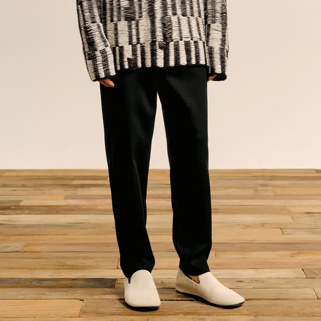 速写 锥形裤通勤七分裤休闲裤 男 本黑