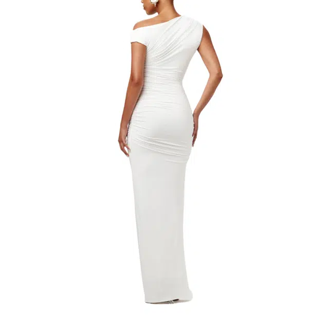 NAKED WARDROBE Hourglass Off-Shoulder Maxi Dress