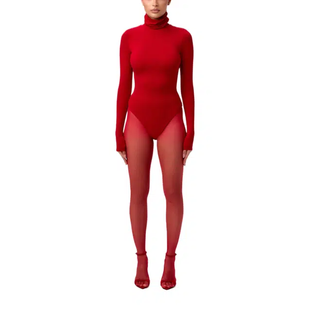NAKED WARDROBE NW Turtleneck Sculpt Bodysuit