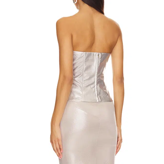 SUPERDOWN Novi Faux Leather Corset