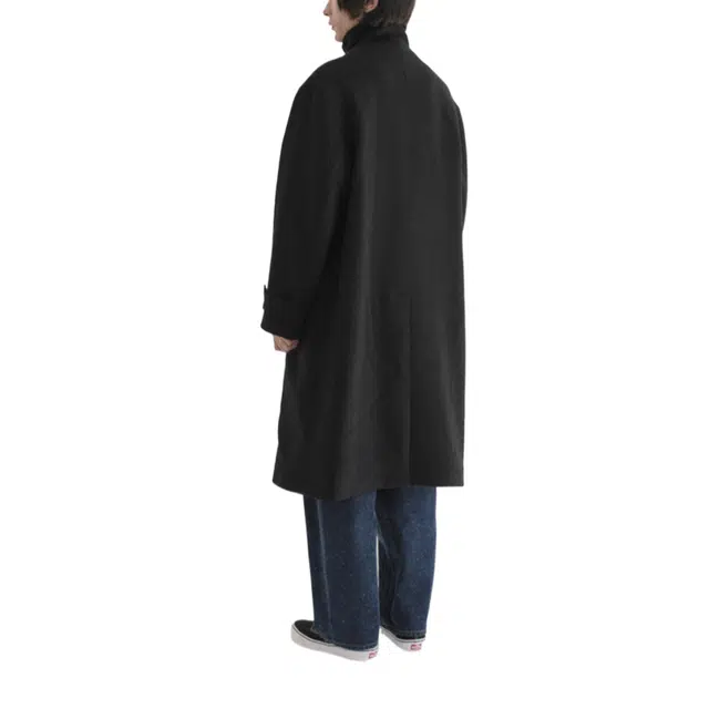 BESLOW OVERSIZED MILITARY BIKER COAT