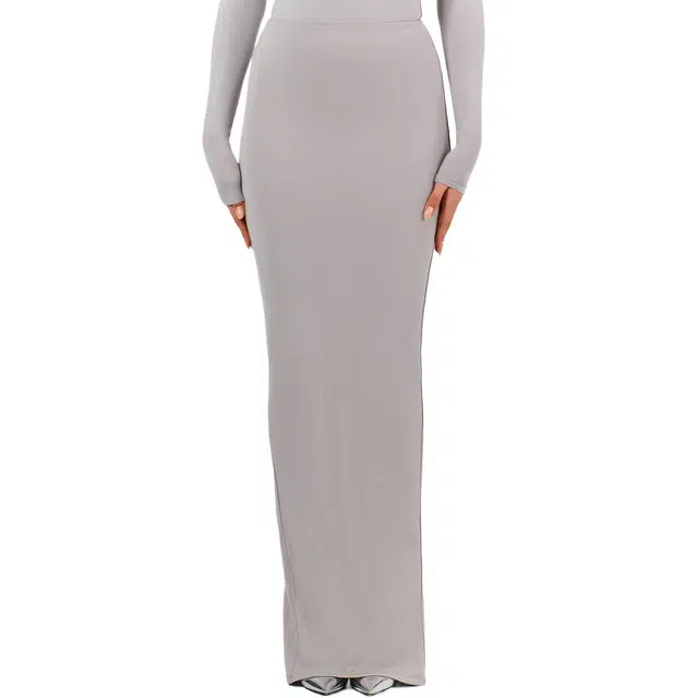 NAKED WARDROBE Butter Contour Maxi Skirt