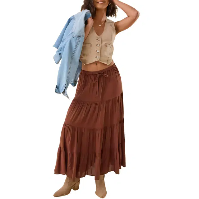 ALTAR'D STATE Lorie Midi Skirt Lorie Midi
