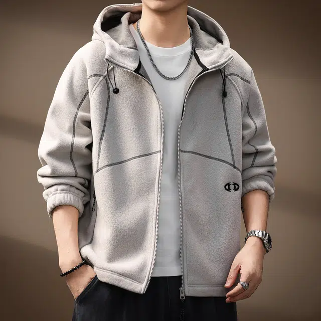 贵色 高端美式潮牌舒适肤百搭潮流高街绒感外套 男女同款