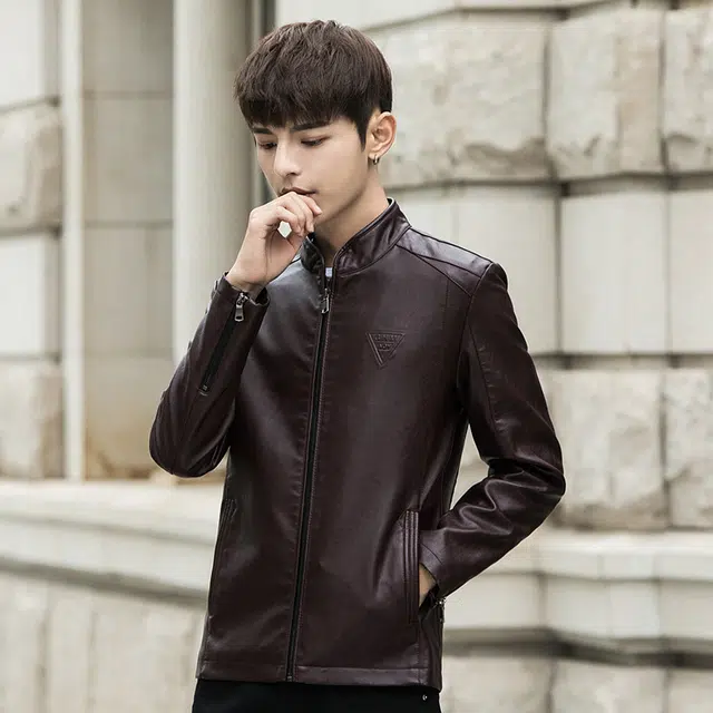 金盾 薄外套机车服潮流韩版休闲百搭薄款修身立领夹克 男款