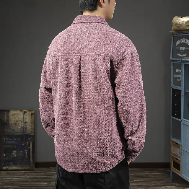 前进牛 秋季阿美咔叽潮牌高级感中性风钩花潮流无性别主义纯棉百搭宽松休闲长袖牛仔外套 男女同款