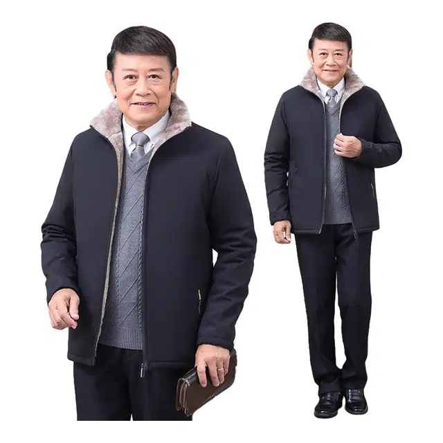 金盾 冬季加绒加厚立领舒适百搭棉服 男款