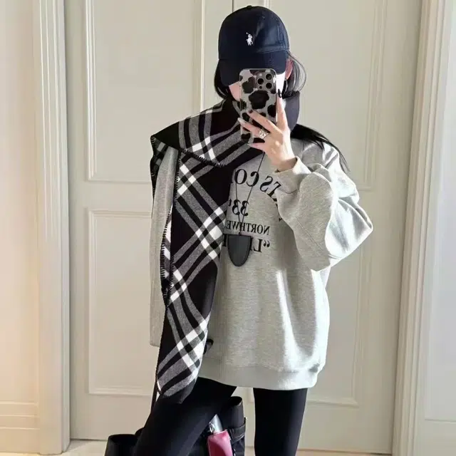 恩僾德 经典高级感加厚保暖 聚酯纤维 绒线围巾 男女同款情侣款