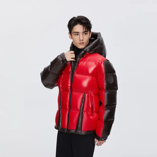 波司登 连帽厚款纯色简约舒适时尚通勤羽绒服 男女同款