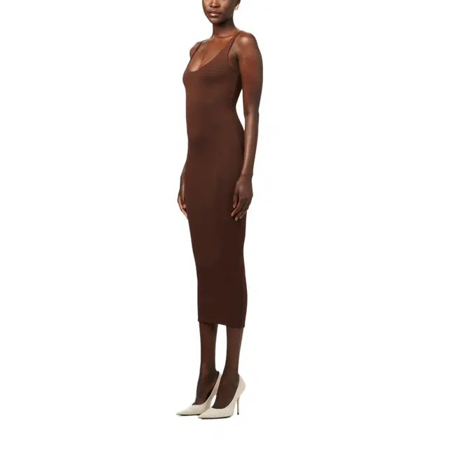NAKED WARDROBE NW SCULPT TANK MIDI DRESS