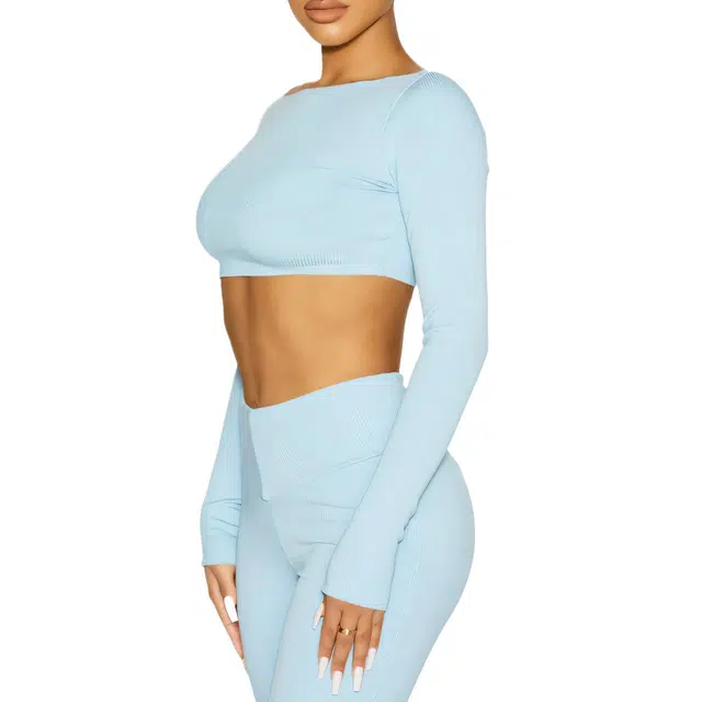 NAKED WARDROBE Snatched Up Crop Top