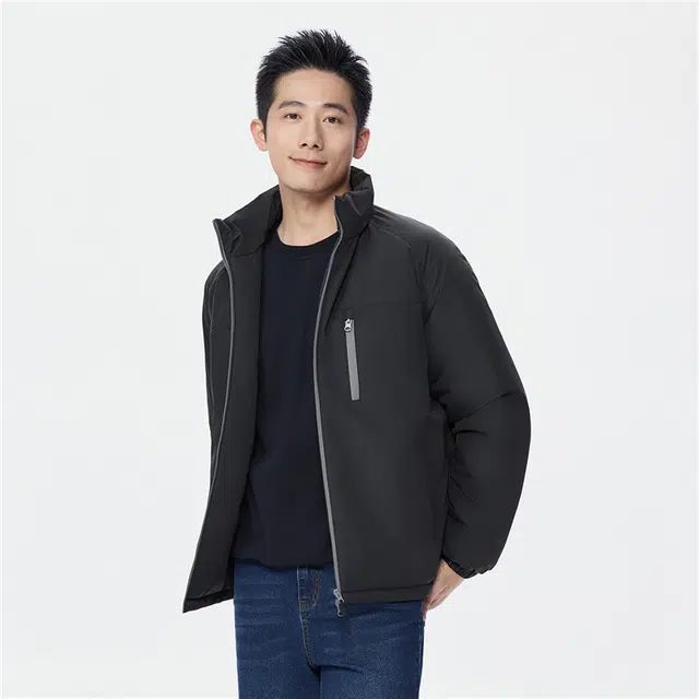 佐丹奴 夹棉立领多口袋插肩棉衣外套棉服 男款