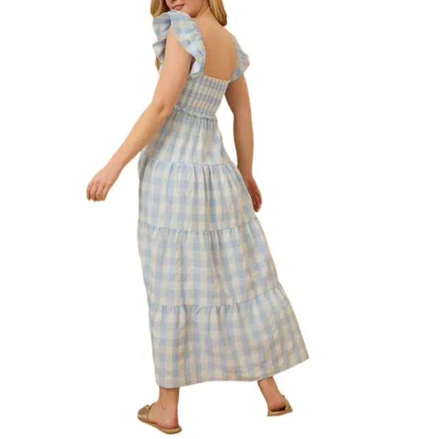 ALTAR'D STATE Gingham Maxi Dress Baylin