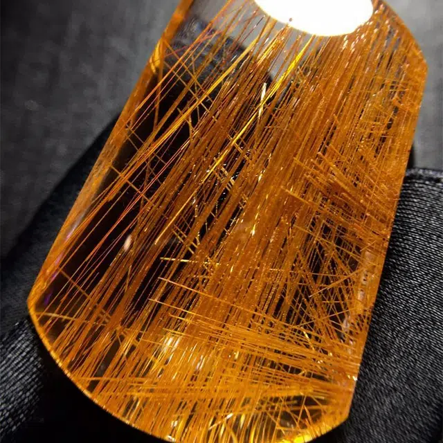 灵运宝 【师傅已加能量】招财板猫眼顺发无事牌原矿体干净磁场能量强#好运天然 钛晶 吊坠 男女同款情侣款