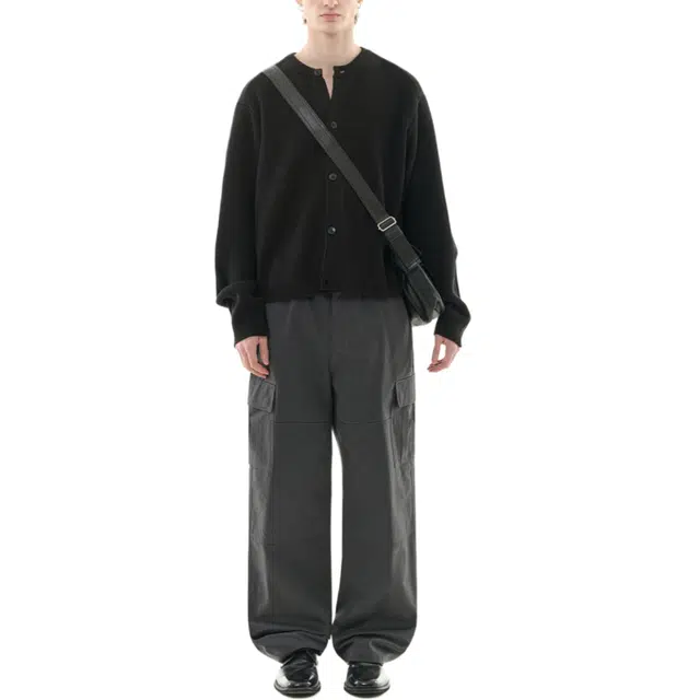 BESLOW CREW NECK SHORT CARDIGAN