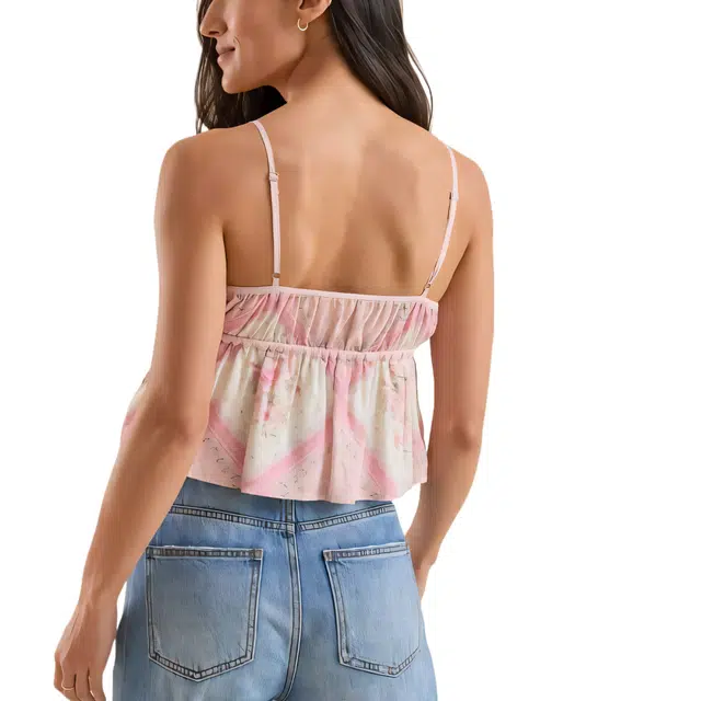 ALTAR'D STATE Bea Bandana Print Babydoll Top