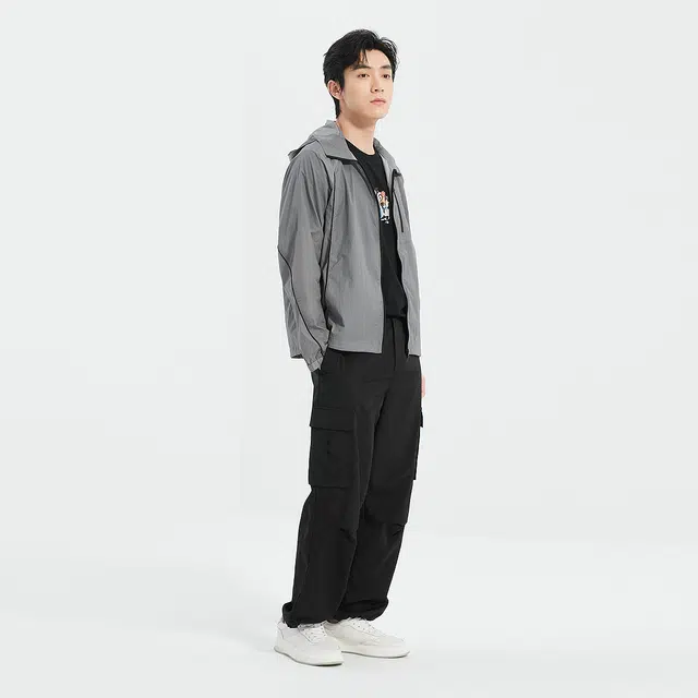 利郎 时尚都市连帽轻薄款防紫外线百搭防晒服 男款