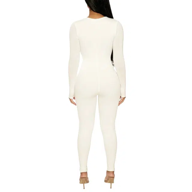 NAKED WARDROBE NW Sculpt V-Neck Jumpsuit