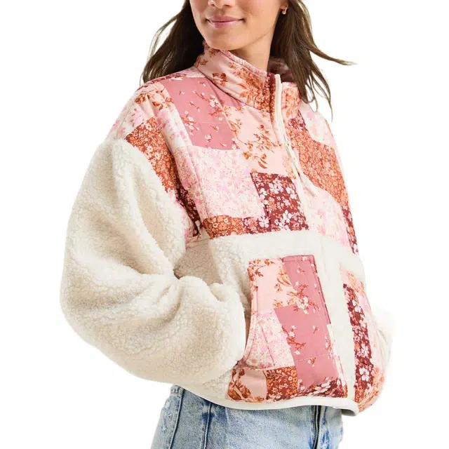 ALTAR'D STATE Sophia Sherpa Patchwork Jacket