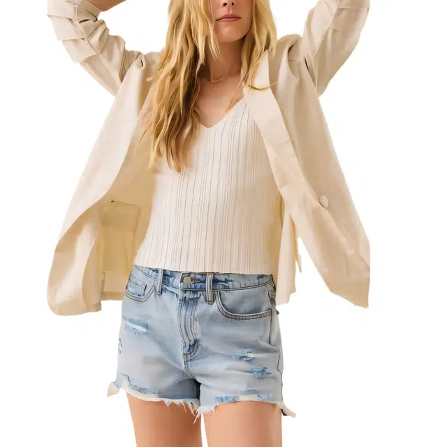 ALTAR'D STATE Hartley Distressed Denim Shorts