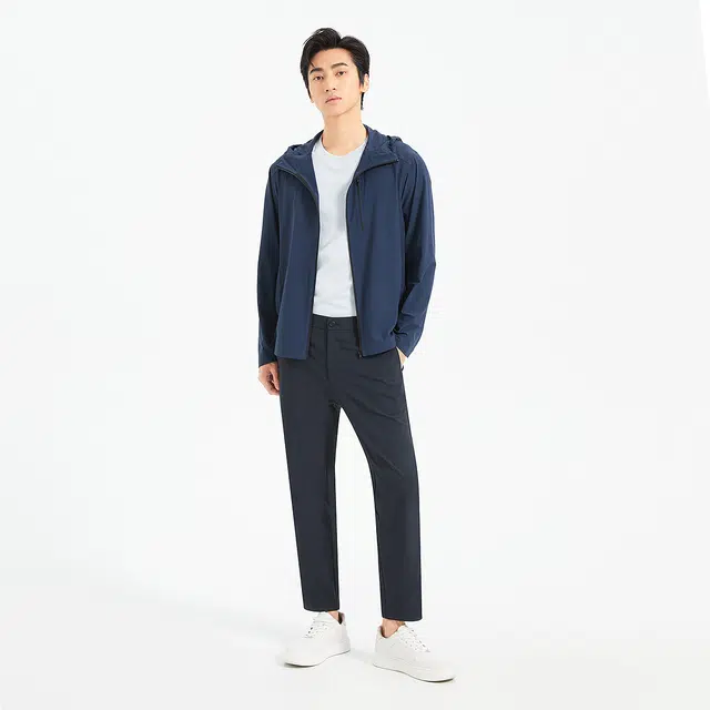 利郎 时尚都市凉感连帽轻薄防紫外线百搭舒适防晒服 男款