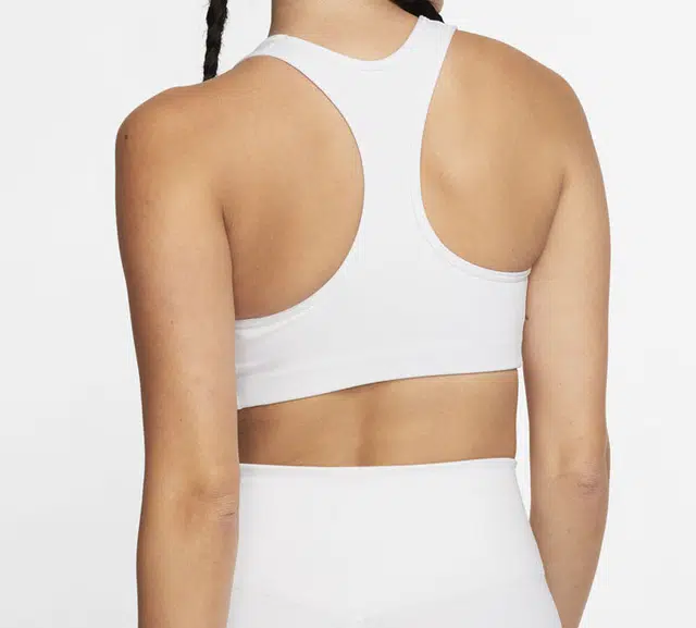 Nike Swoosh Dri-FIT Sports Bra White