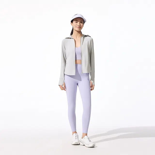 波司登 骄阳系列 纯色时尚休闲连帽透气排汗长袖防晒服 女款