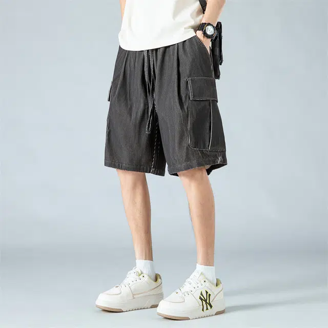 金盾 潮流工装直筒宽松休闲短裤 男款