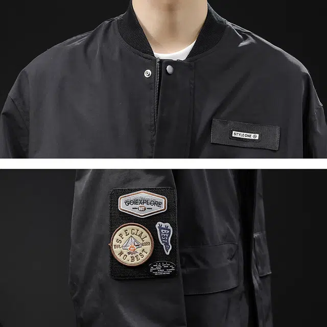 炳盛  夹克男工装大码休闲飞行服秋季户外防风外套上衣棒球服 男女同款