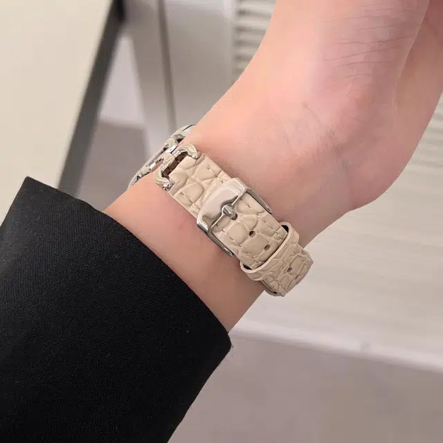 老佳 苹果适用 手表表带 真皮材质 接头表带男女通用