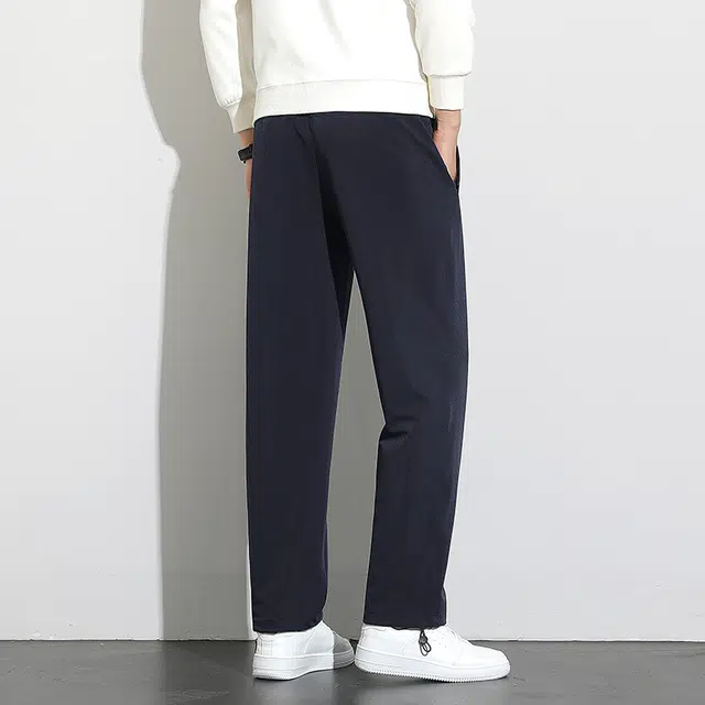 金盾 潮流纯色合身卫裤长裤休闲裤 男款