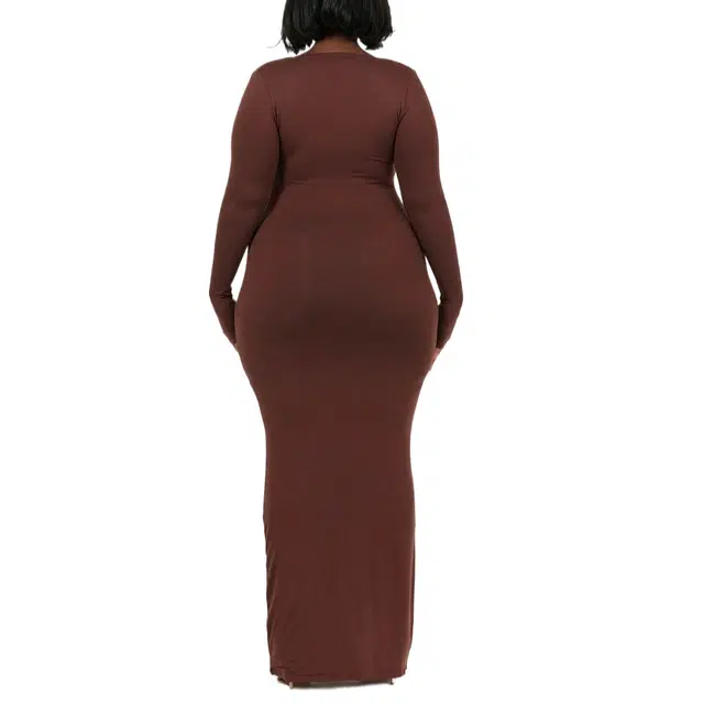 NAKED WARDROBE NW Square Maxi Dress Curve
