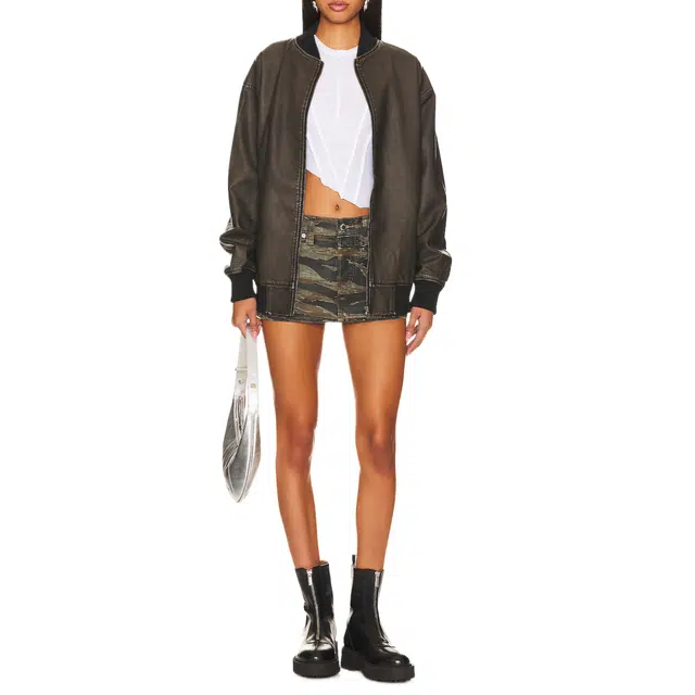 SUPERDOWN Ariel faux leather pilot jacket