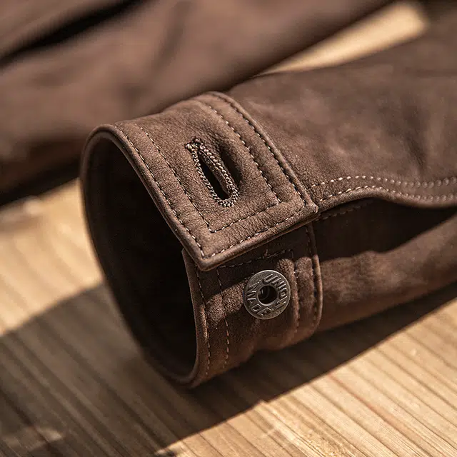 特叔 简约百搭潮流舒适长袖皮衣 男女同款