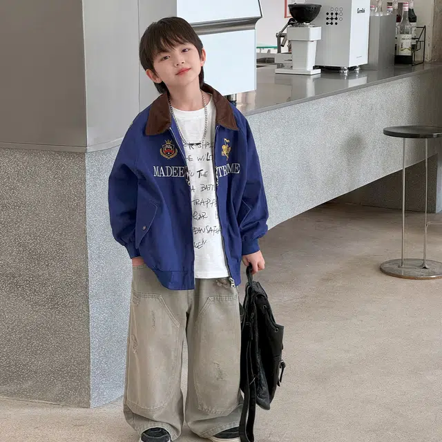 俞兆林棒球服 复古帅气做旧 儿童款