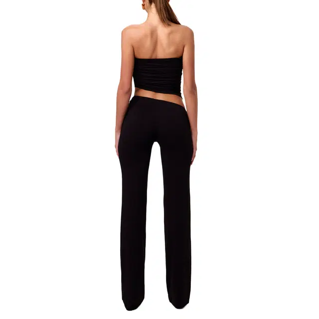 NAKED WARDROBE Asymmetric Bootcut Pant Smooth