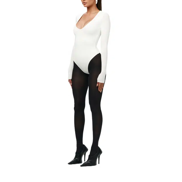 NAKED WARDROBE Sculpt V-Neck Bodysuit