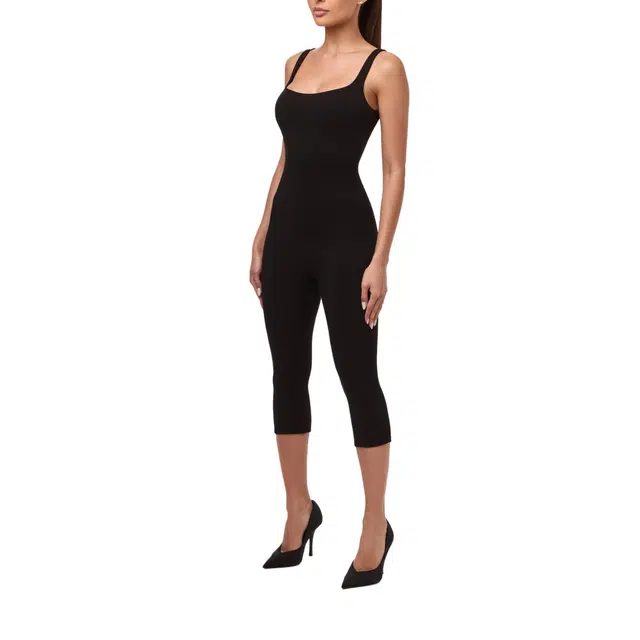 NAKED WARDROBE Tank Capri Jumpsuit Smooth