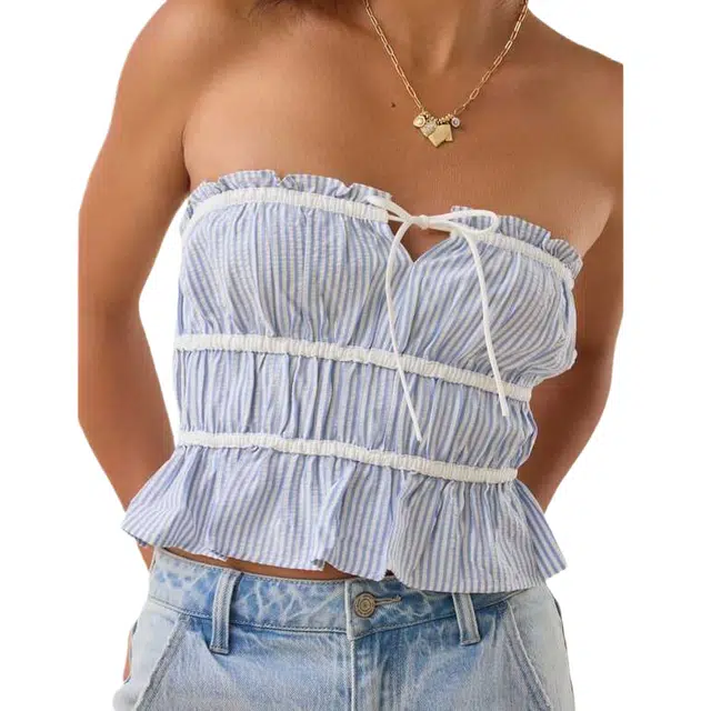 ALTAR'D STATE Pinstripe Tube Top