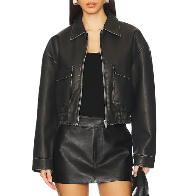 SUPERDOWN Lolo Faux Leather Jacket