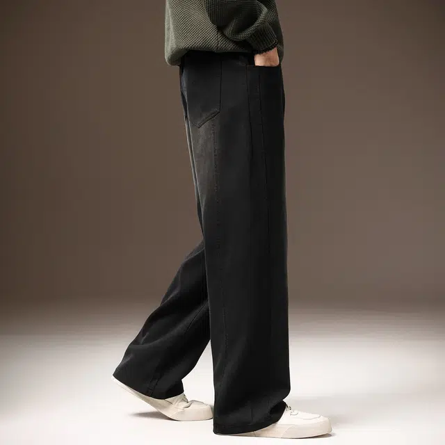 贵色 潮牌宽松直筒潮流垂感休闲牛仔裤 男女同款