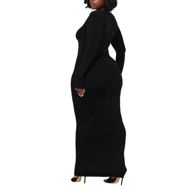 NAKED WARDROBE NW Square Maxi Dress Curve