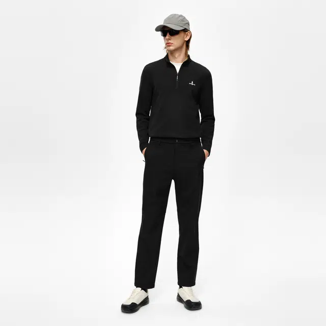 比音勒芬 秋冬运动通勤百搭保暖柔软休闲裤 男款