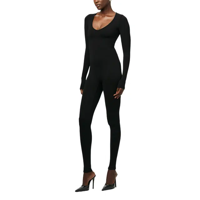 NAKED WARDROBE NW Sculpt V-Neck Jumpsuit