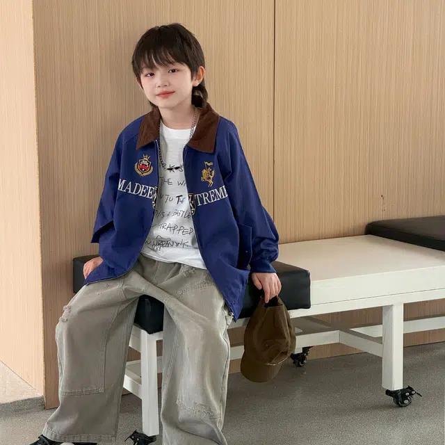 俞兆林棒球服 复古帅气做旧 儿童款