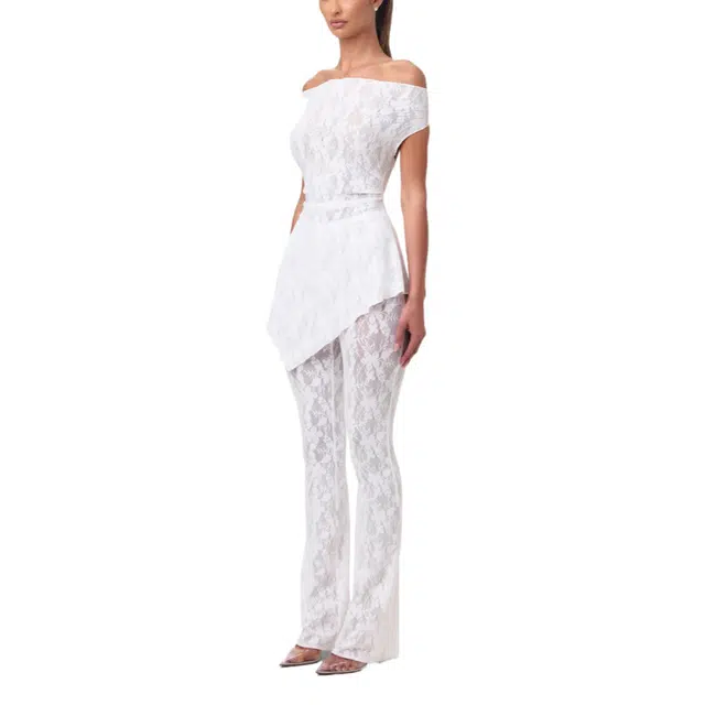 NAKED WARDROBE Stretch Bootcut Pant Lace