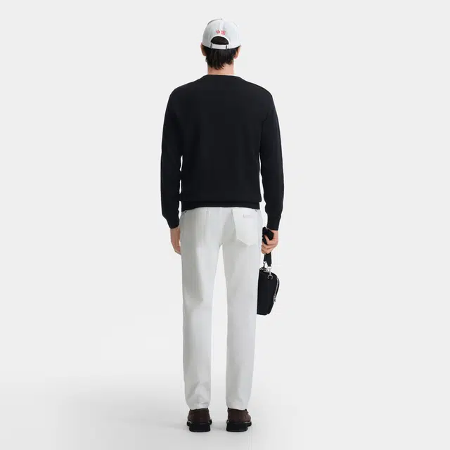 比音勒芬 静默复古老钱风穿搭舒适百搭时尚大气气质都市质感基础秋冬休闲简约亲肤柔软百搭圆领毛衣 男款