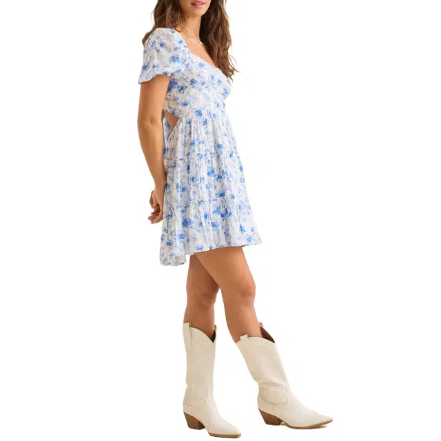 ALTAR'D STATE Marina Floral Mini Dress